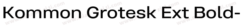 Kommon Grotesk Ext Bold字体转换
